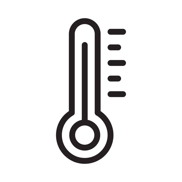 温度矢量细线图标 — 图库矢量图片