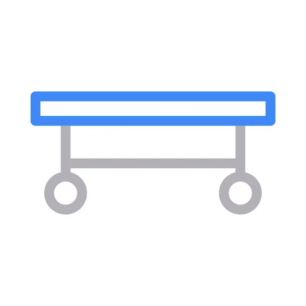 Stretcher Vector Color Line Icon — 스톡 벡터