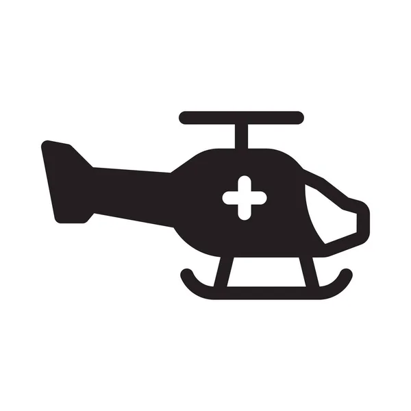 Chopper Vector Glyph Flat Icon — Stock Vector