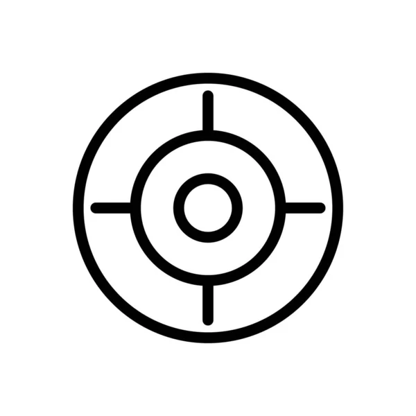 Current Vector Thin Line Icon — 스톡 벡터