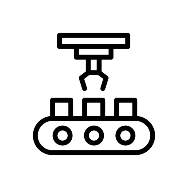 Vector Transportador Icono Línea Delgada — Archivo Imágenes Vectoriales