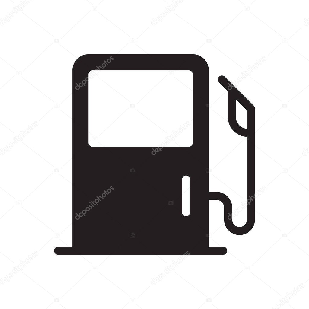 oil vector glyph flat icon