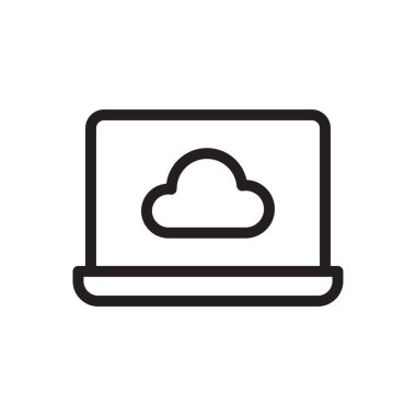 depolama vektörü ince çizgi simgesi