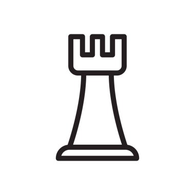 strateji vektörü ince çizgi simgesi