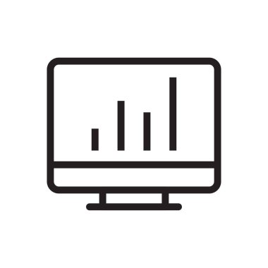 grafik vektörü ince çizgi simgesi