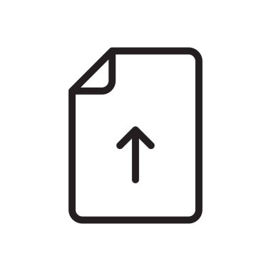 dosya vektörü ince çizgi simgesi