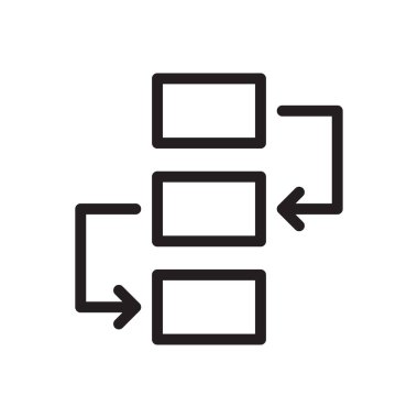 Diyagram vektörü ince çizgi simgesi