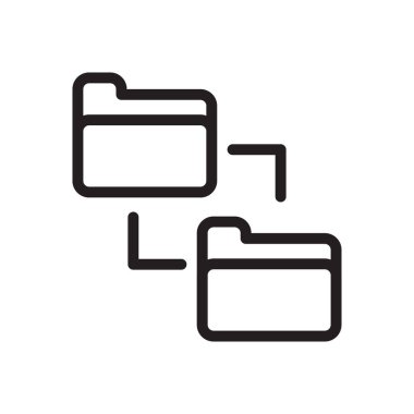 vektör ince çizgi simgesini transfer et