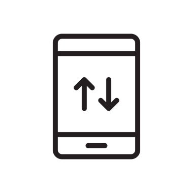 veri vektörü ince çizgi simgesi