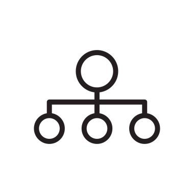 bağlantı vektörü ince çizgi simgesi