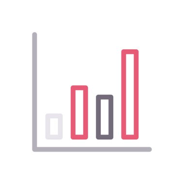 grafik vektör renk çizgisi simgesi