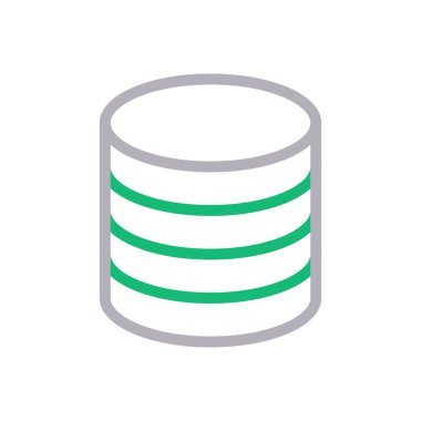 sunucu vektör renk çizgisi simgesi