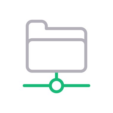 dosya vektör renk çizgisi simgesi