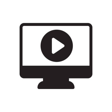 vektör gylph düz simgesini çal