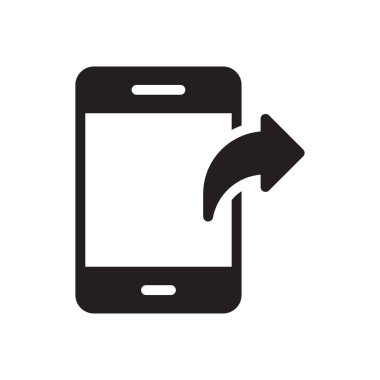 ileri vektör gylph düz simgesi