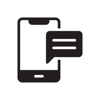 metin vektörü gylph düz simgesi