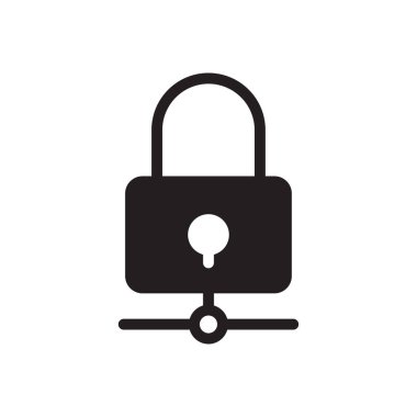 ağ vektörü gylph düz simgesi