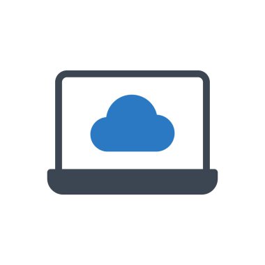 depolama vektörü gylph renk simgesi