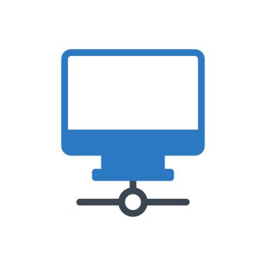 Lcd vektör gylph renk simgesi