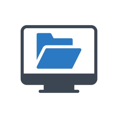 dosya vektörü gylph renk simgesi