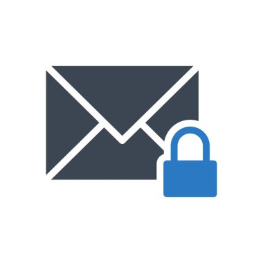 mesaj vektörü gylph renk simgesi