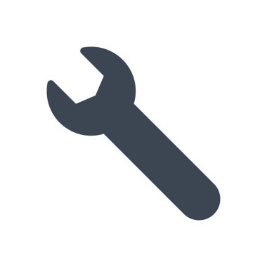 onarım vektörü gylph düz simgesi