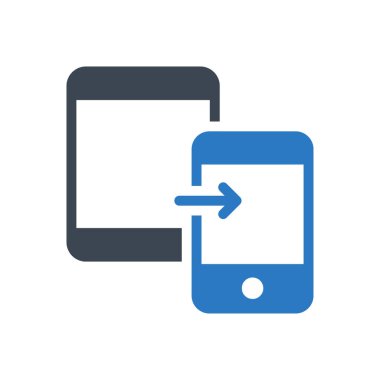 mobil vektör gylph renk simgesi