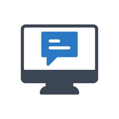 mesaj vektörü gylph renk simgesi