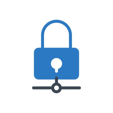 ağ vektörü gylph renk simgesi