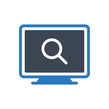 tarayıcı vektörü gylph renk simgesi