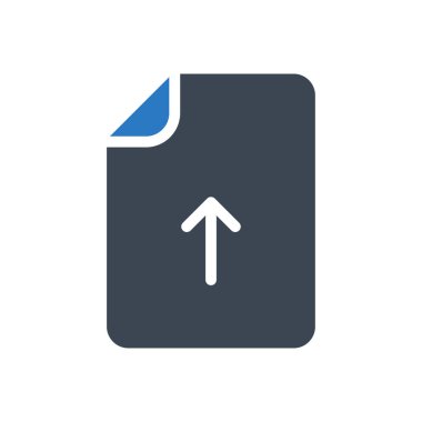 dosya vektörü gylph renk simgesi