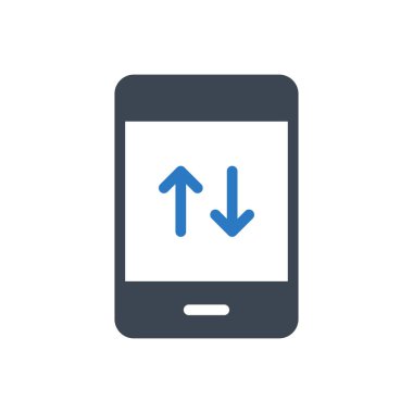 veri vektörü gylph renk simgesi