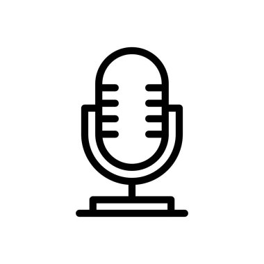 hoparlör vektörü ince çizgi simgesi