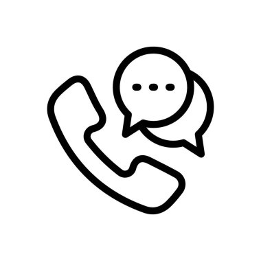 telefon vektörü ince çizgi simgesi