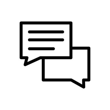 iletişim vektörü ince çizgi simgesi