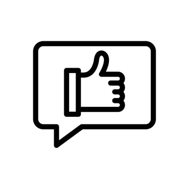 Geri besleme vektörü ince çizgi simgesi