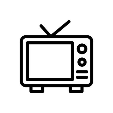 anten vektörü ince çizgi simgesi