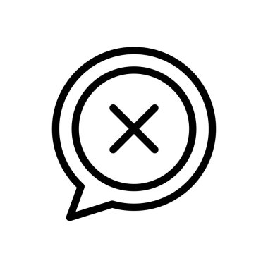 vektör ince çizgi simgesini sil