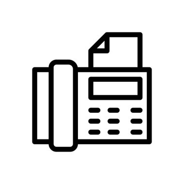 telefon vektörü ince çizgi simgesi