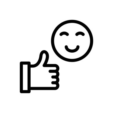 Geri besleme vektörü ince çizgi simgesi