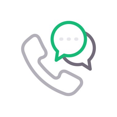 telefon vektörü gylph renk simgesi