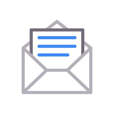 e-posta vektörü renk simgesi