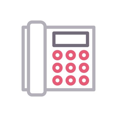 telefon vektörü gylph renk simgesi