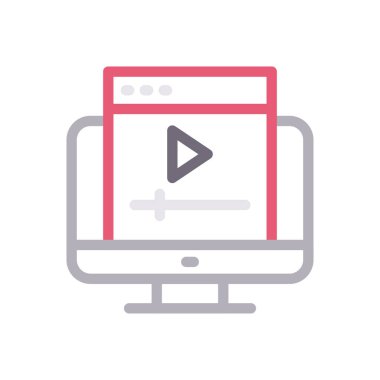 oyuncu vektörü gylph renk simgesi