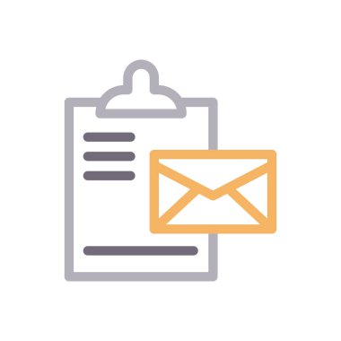 mesaj vektörü gylph renk simgesi