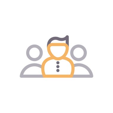 takım vektörü gylph renk simgesi