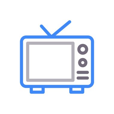 anten vektörü gylph renk simgesi