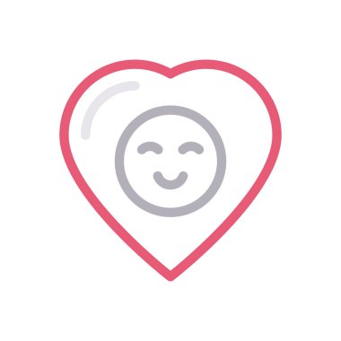 vektör gylph renk simgesi gibi