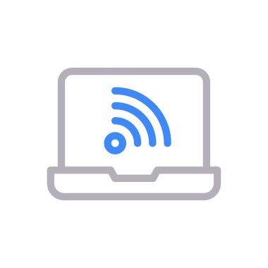 internet vektörü gylph renk simgesi