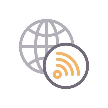 Sinyal vektörü renk simgesi